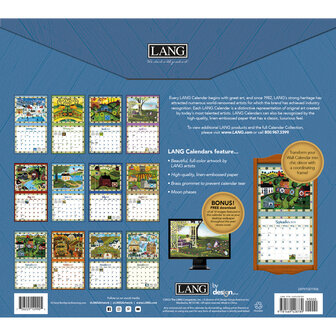 LANG Kalender 2025 Country Sampler