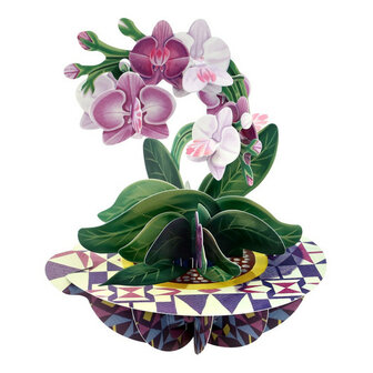 Santoro Pirouettes card - Orchid