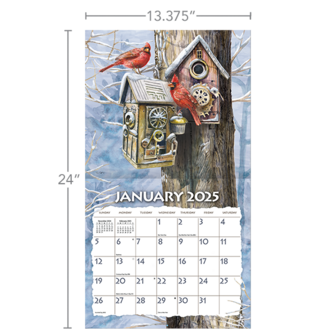 LANG kalender 2025 Birdhouses 