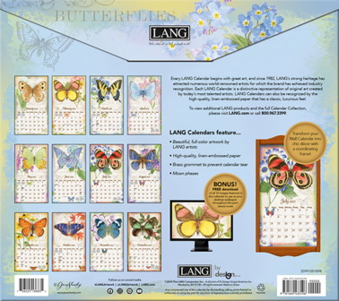 LANG Kalender 2025 Butterflies 