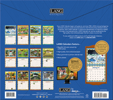 LANG Kalender 2025 Country Sampler