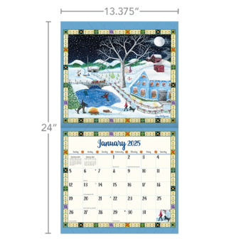 LANG Kalender 2025 Country Sampler