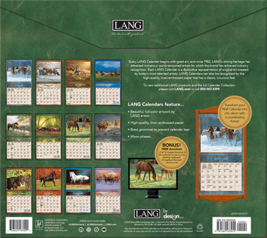 LANG Kalender 2025 Horses in the Mist 