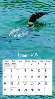 LANG Kalender 2025 Loons on the Lake 