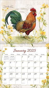 LANG Kalender 2025 Proud Rooster 