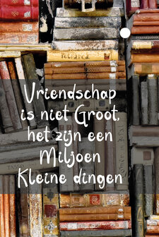 Vriendschap is..