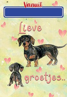 Teckels - Lieve groetjes