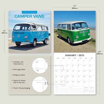 Camper Vans kalender 2025