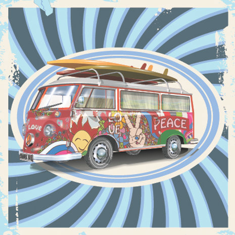 Campervan Love & Peace - Zonder tekst