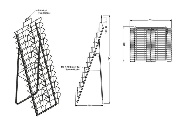 Kalender A-frame display 32 vaks (pakket)