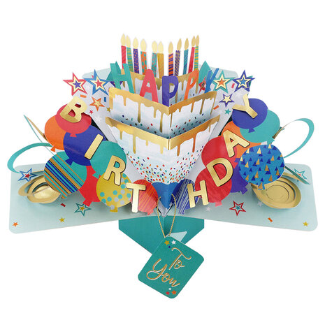 Happy Birthday to You - Three Tiered Cake