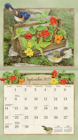 LANG Kalender 2025 Birds In the Garden 