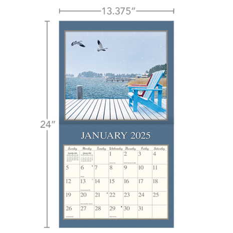 LANG Kalender 2025 Cottage Country 