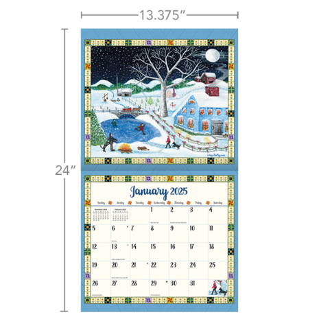 LANG Kalender 2025 Country Sampler