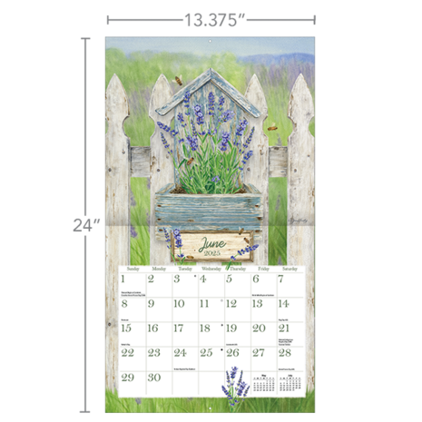 LANG Kalender 2025 Herb Garden 