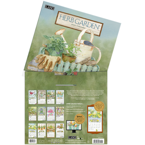 LANG Kalender 2025 Herb Garden 