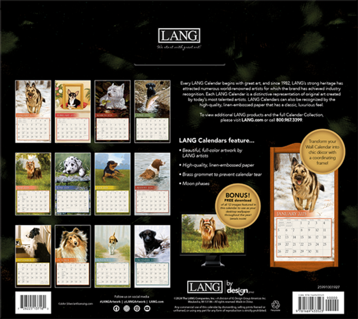 LANG Kalender 2025 Love of Dogs 