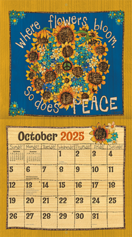 LANG Kalender 2025 Painted Peace 