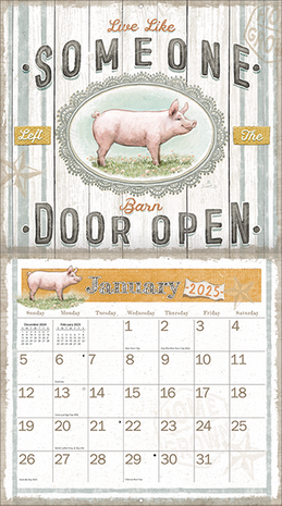 LANG Kalender 2025 Farmhouse 