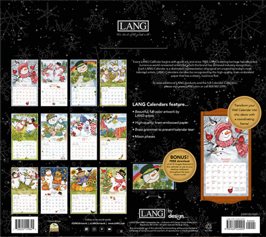 LANG Kalender 2025 Sam Snowman