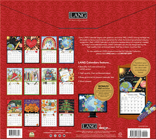 LANG Kalender 2025 Schoolhouse 