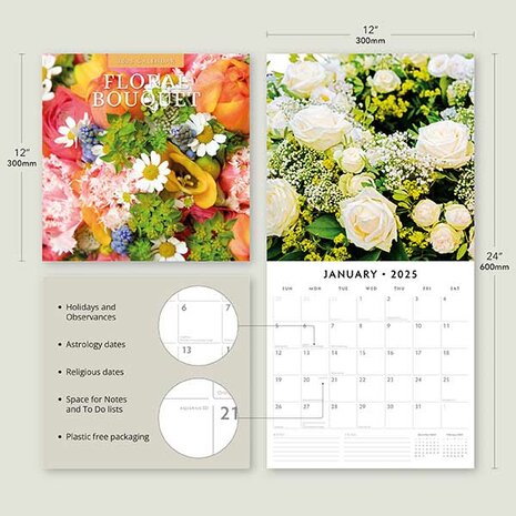 Floral Bouquet kalender 2025