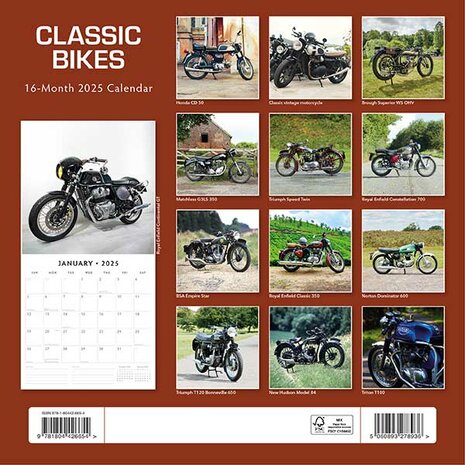 Classic Bikes kalender 2025